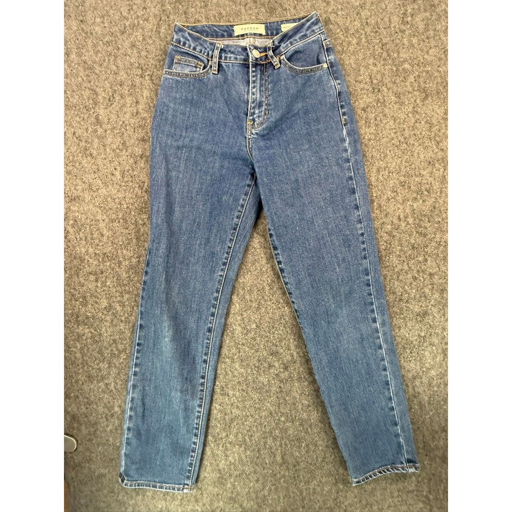 PacSun Mom Jeans Size 22 Medium Wash High Waisted Blue Denim Tapered Leg